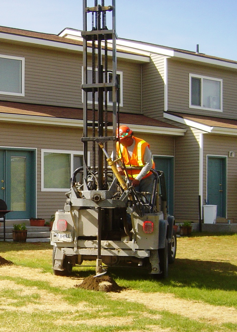 Jeep with Auger Attachment